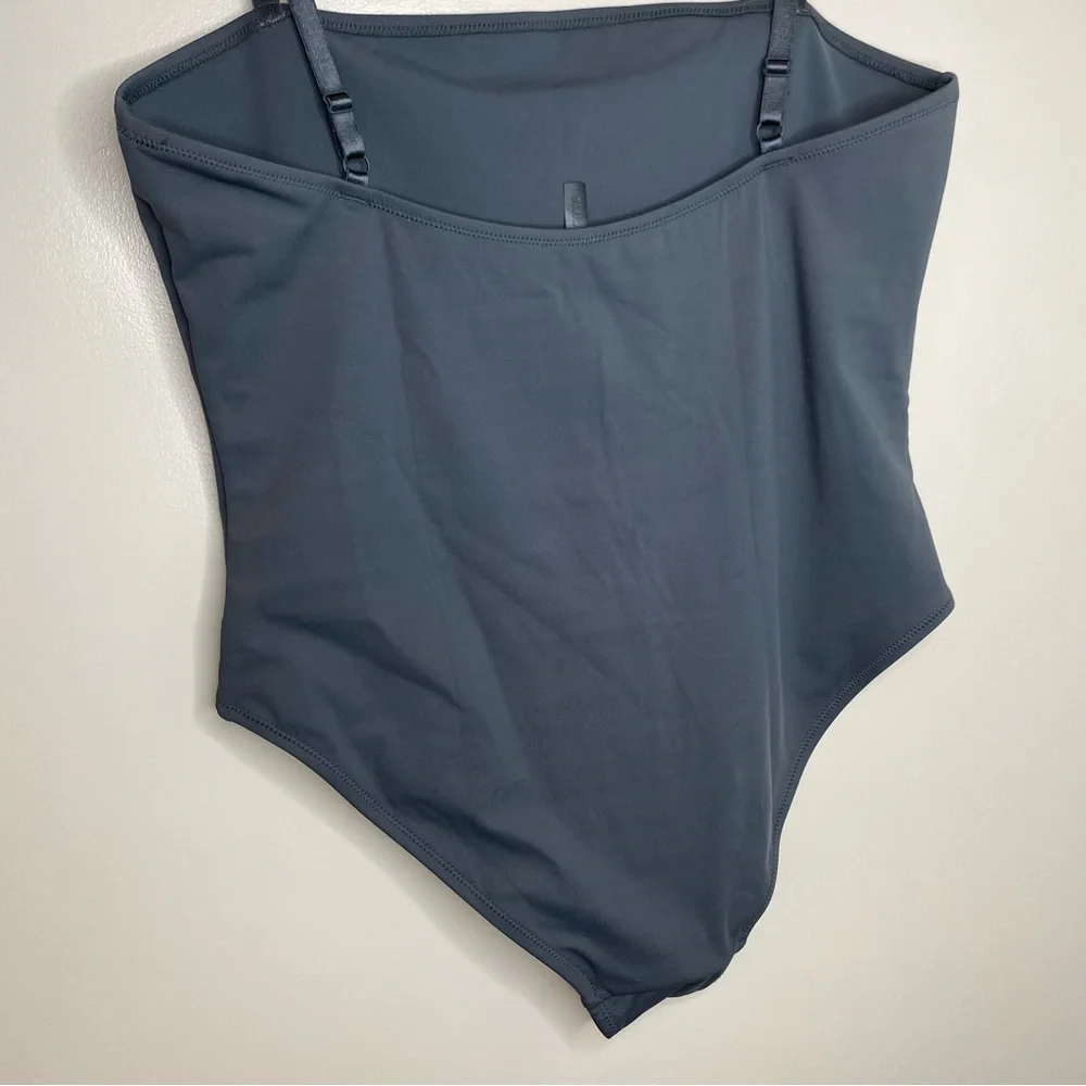 NEW!! SKIMS SHAPING SWIM CAMI ONE PIECE ~ Gunmetal